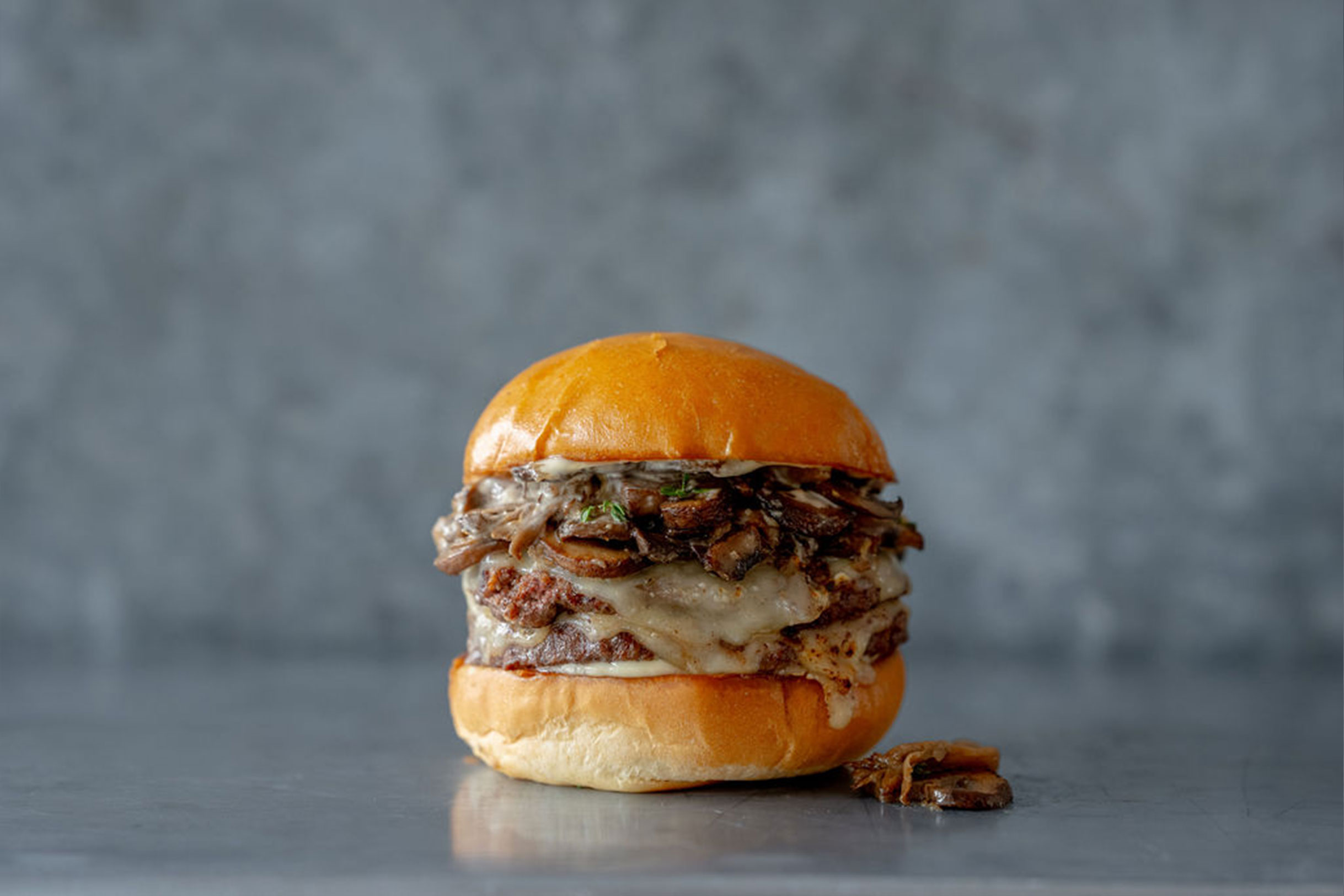 Double Mushroom Swiss Burger