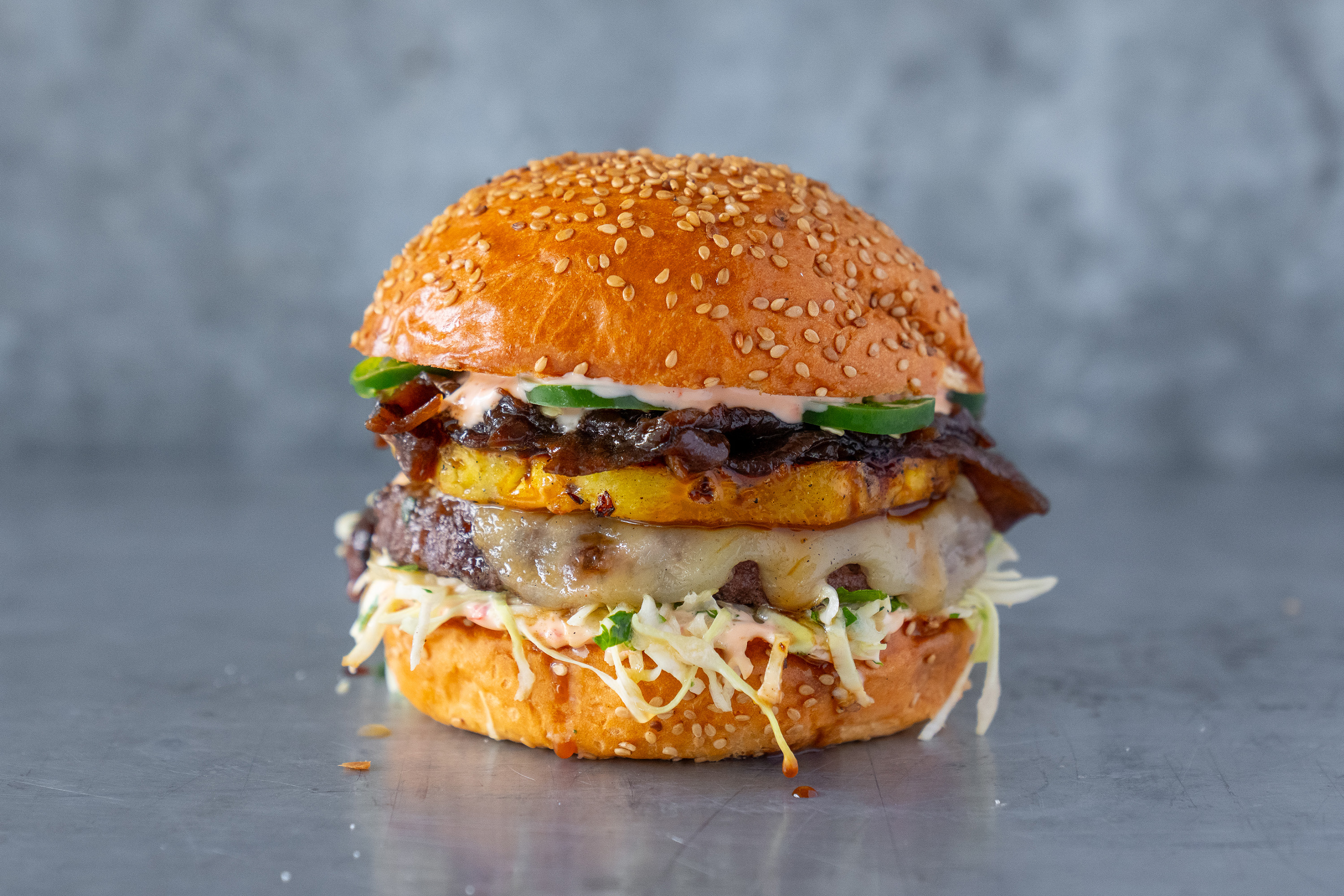 Grilled Pineapple Burger