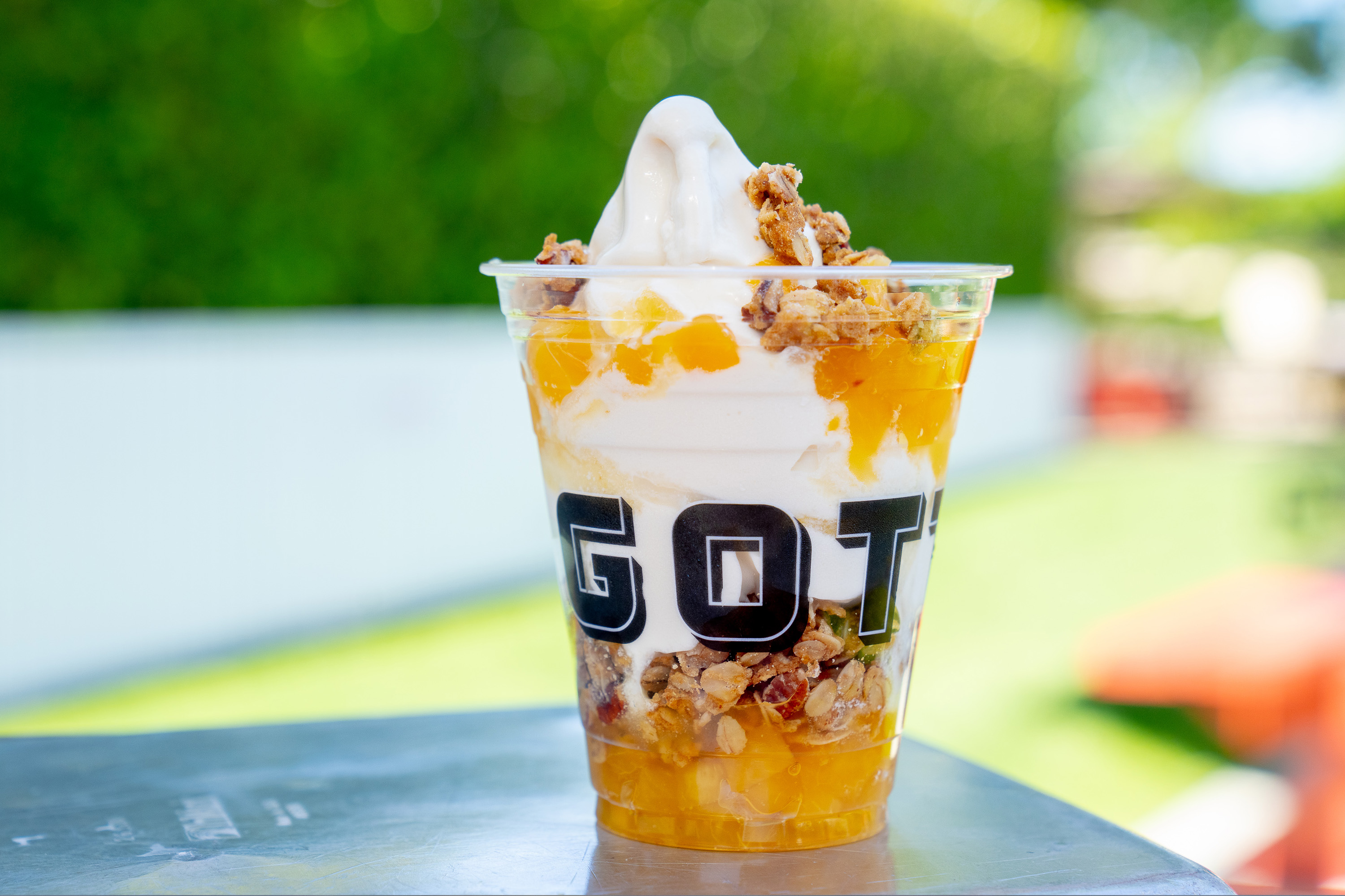 Peach Cobbler Parfait